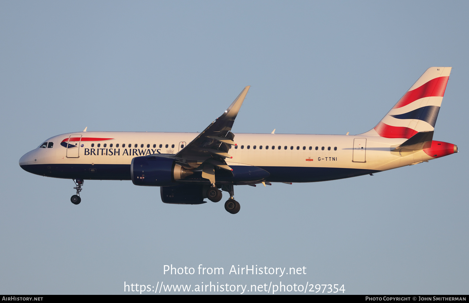 Aircraft Photo of G-TTNI | Airbus A320-251N | British Airways | AirHistory.net #297354