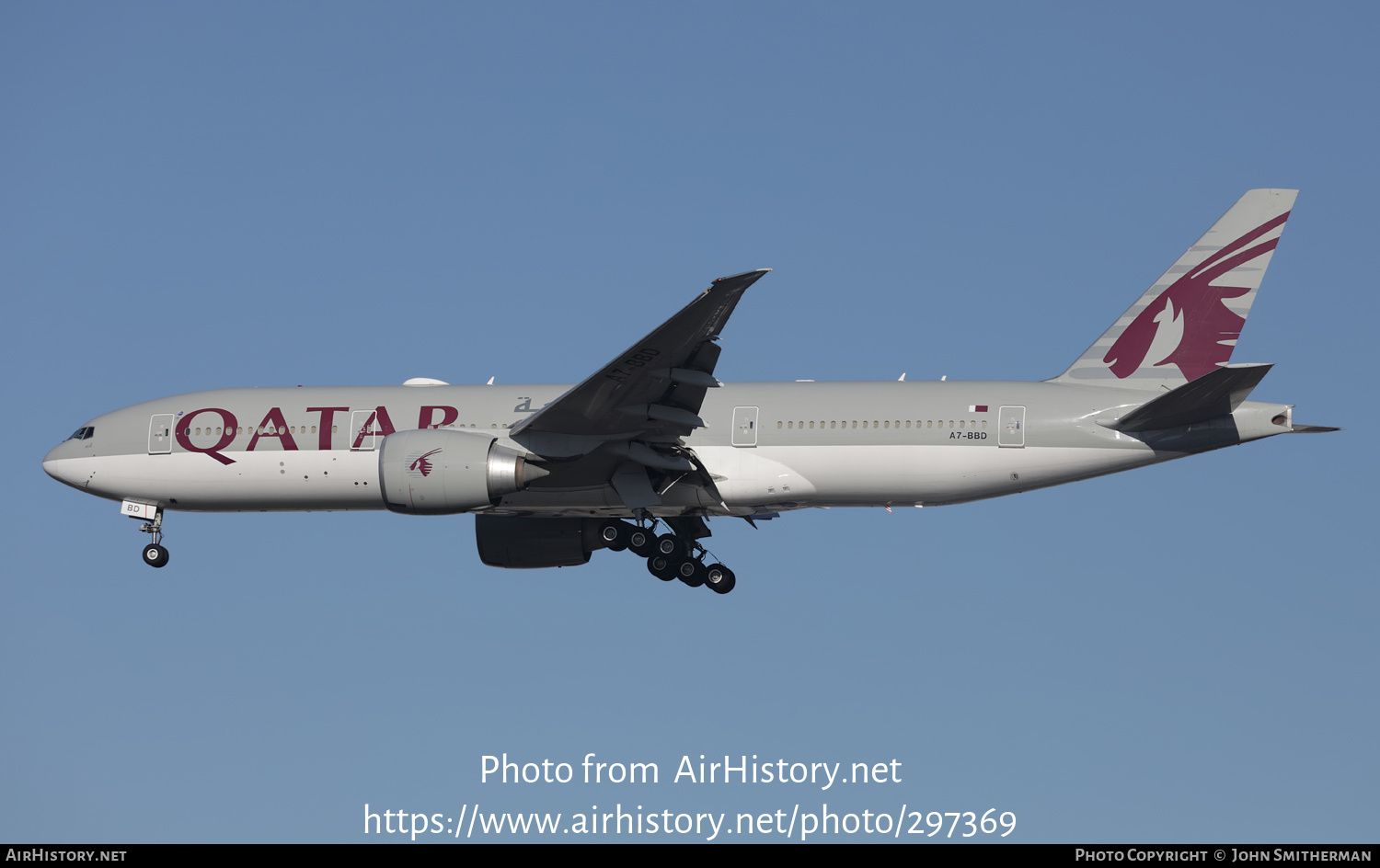 Aircraft Photo of A7-BBD | Boeing 777-2DZ/LR | Qatar Airways | AirHistory.net #297369