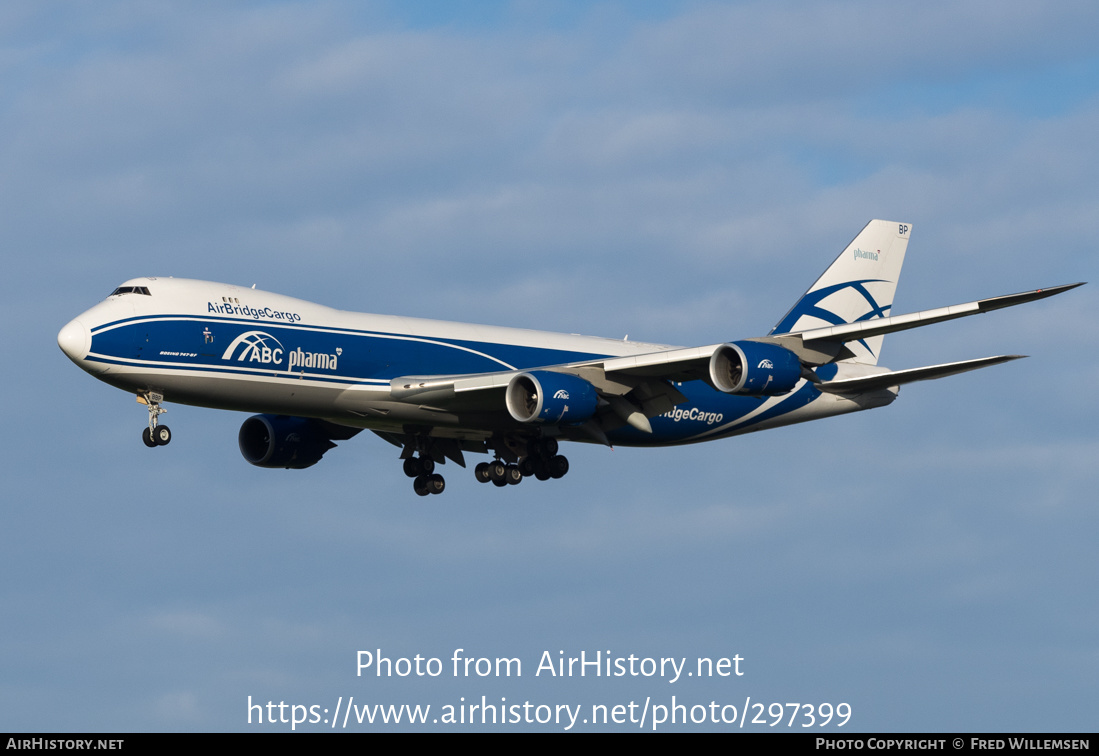 Aircraft Photo of VP-BBP | Boeing 747-8F | ABC Pharma - AirBridgeCargo Airlines | AirHistory.net #297399