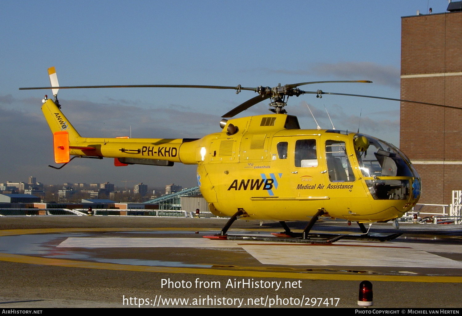 Aircraft Photo of PH-KHD | MBB BO-105CBS-4 | ANWB Medical Air Assistance | AirHistory.net #297417