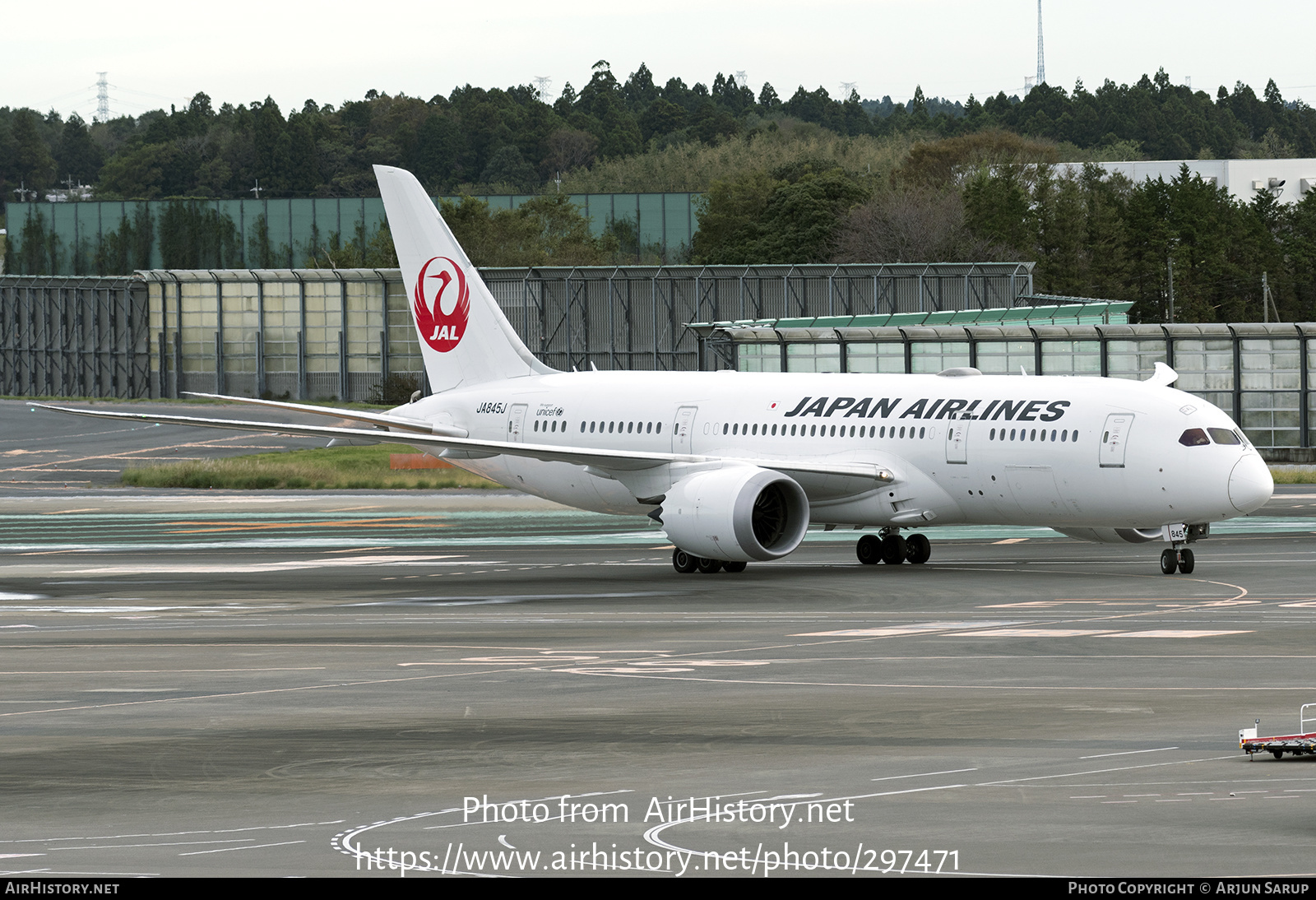 Aircraft Photo of JA845J | Boeing 787-8 Dreamliner | Japan Airlines - JAL | AirHistory.net #297471