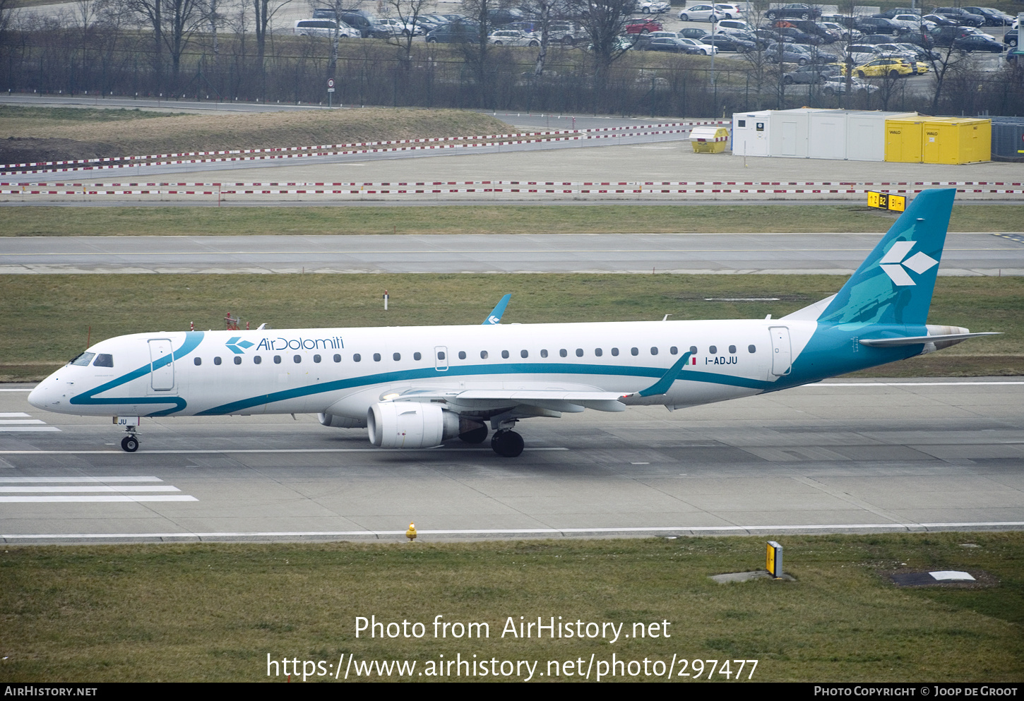 Aircraft Photo of I-ADJU | Embraer 195LR (ERJ-190-200LR) | Air Dolomiti | AirHistory.net #297477