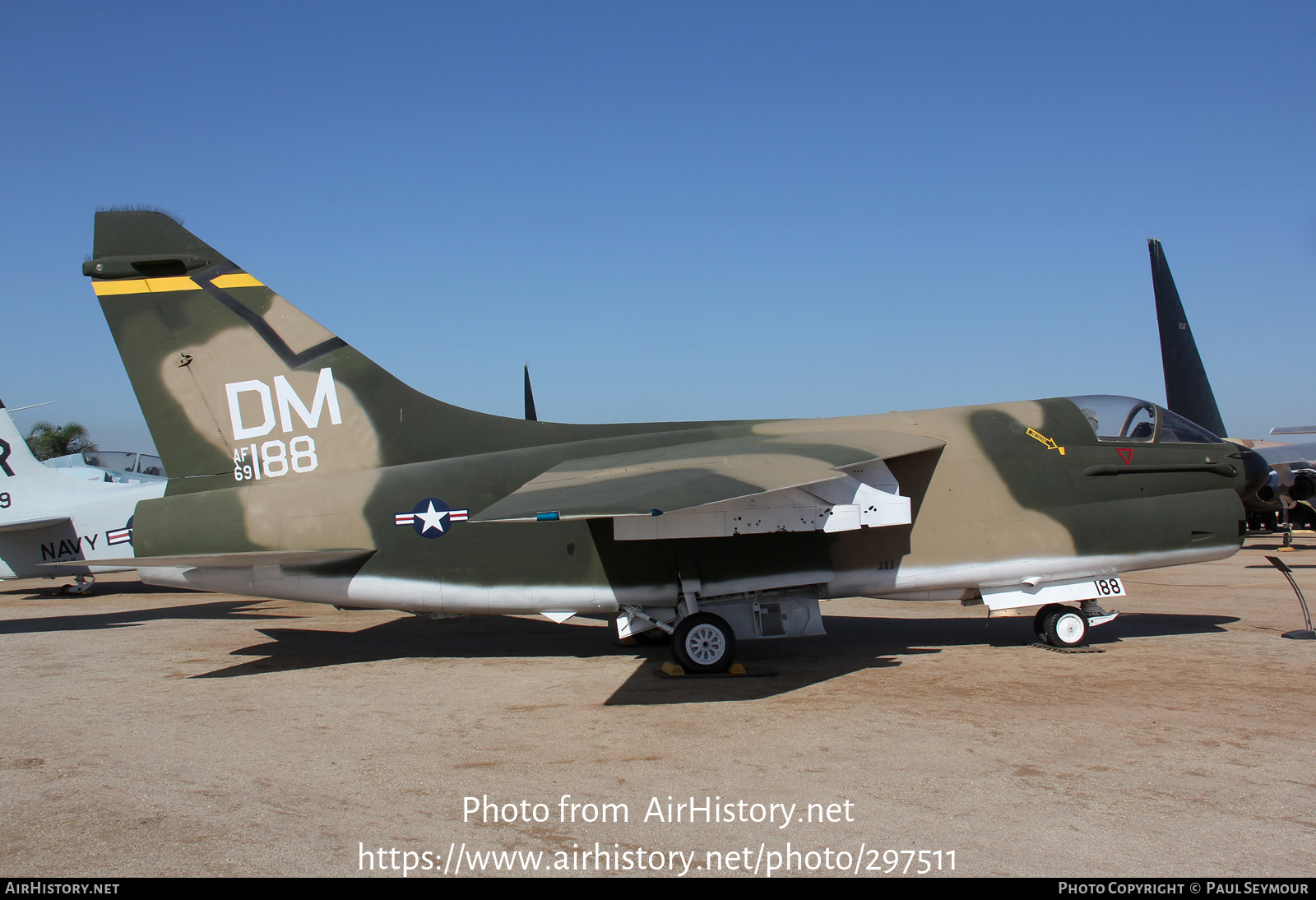 Aircraft Photo of 69-6188 / AF69-188 | LTV GA-7D Corsair II | USA - Air Force | AirHistory.net #297511