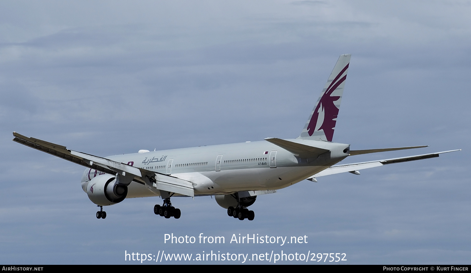 Aircraft Photo of A7-BAS | Boeing 777-3DZ/ER | Qatar Airways | AirHistory.net #297552