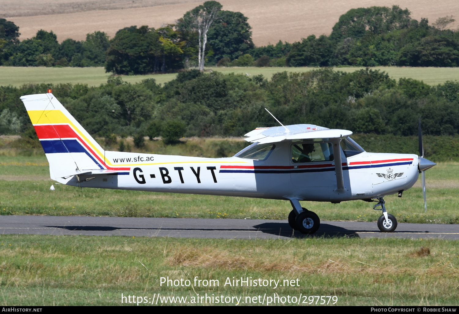 Aircraft Photo of G-BTYT | Cessna 152 | SFC - Sussex Flying Club | AirHistory.net #297579