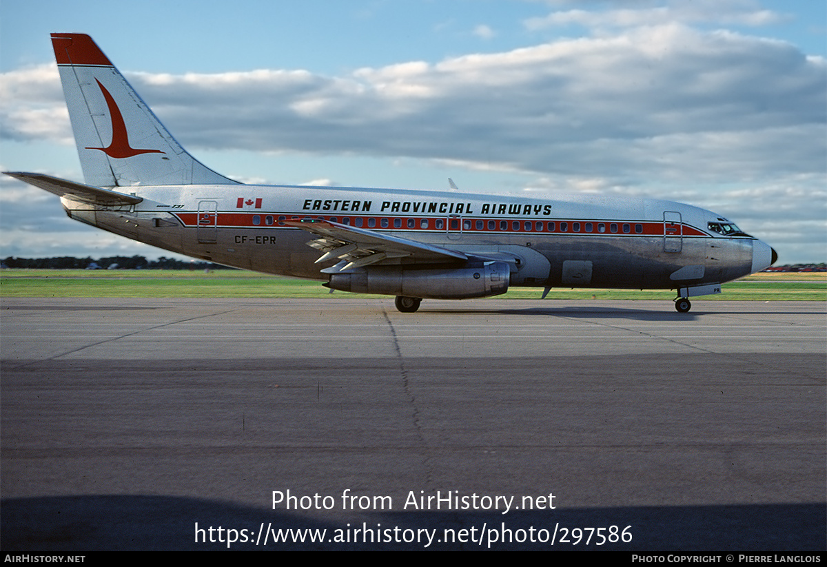 Aircraft Photo of CF-EPR | Boeing 737-2E1 | Eastern Provincial Airways - EPA | AirHistory.net #297586