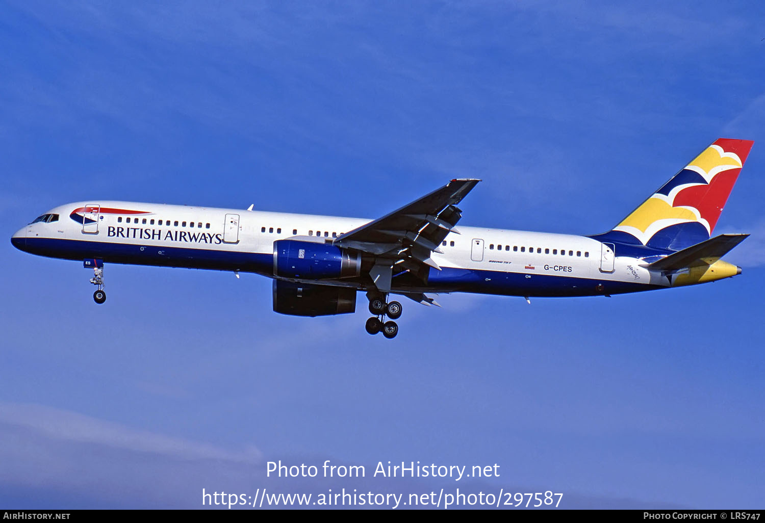 Aircraft Photo of G-CPES | Boeing 757-236 | British Airways | AirHistory.net #297587