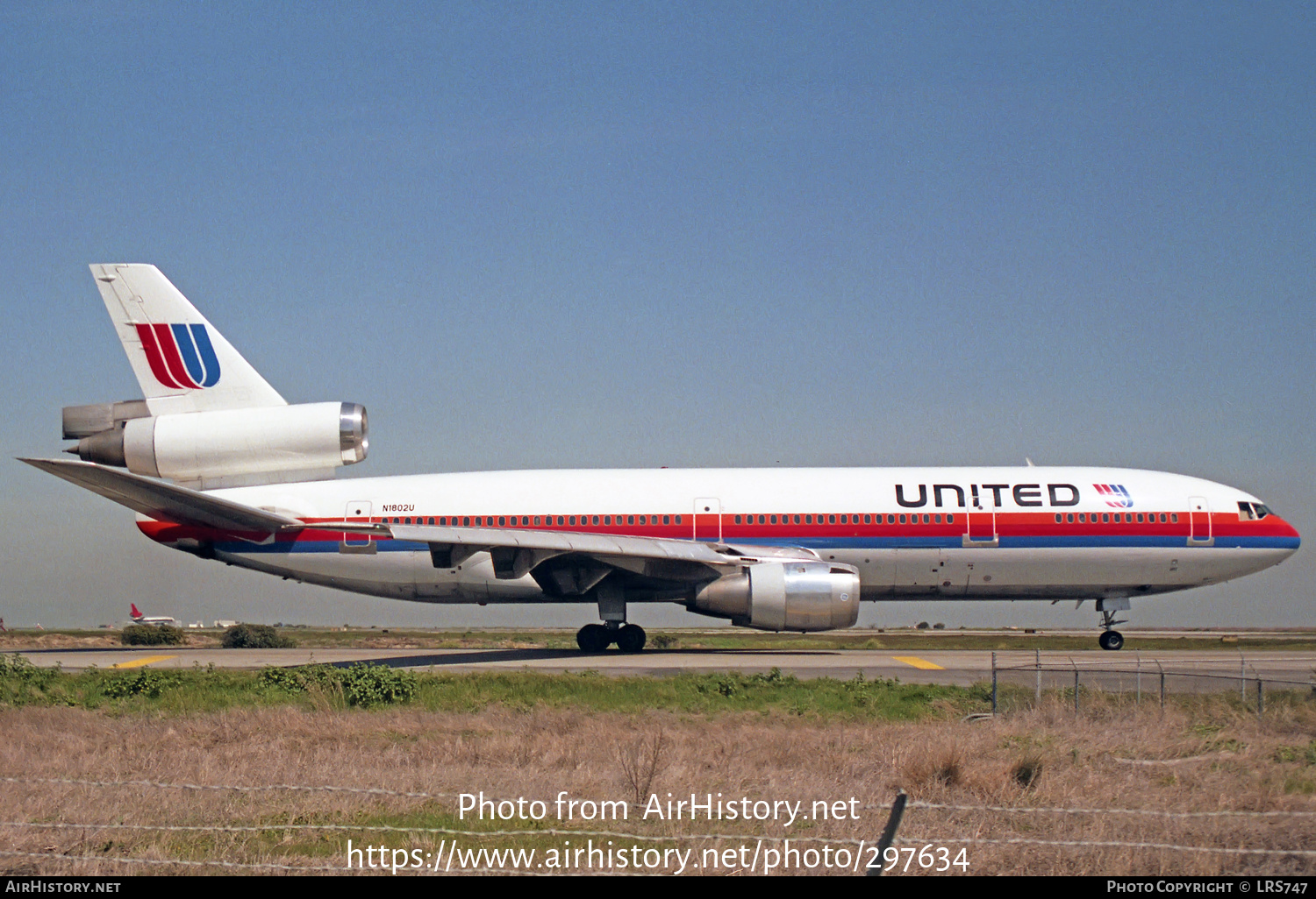 Aircraft Photo of N1802U | McDonnell Douglas DC-10-10 | United Airlines | AirHistory.net #297634