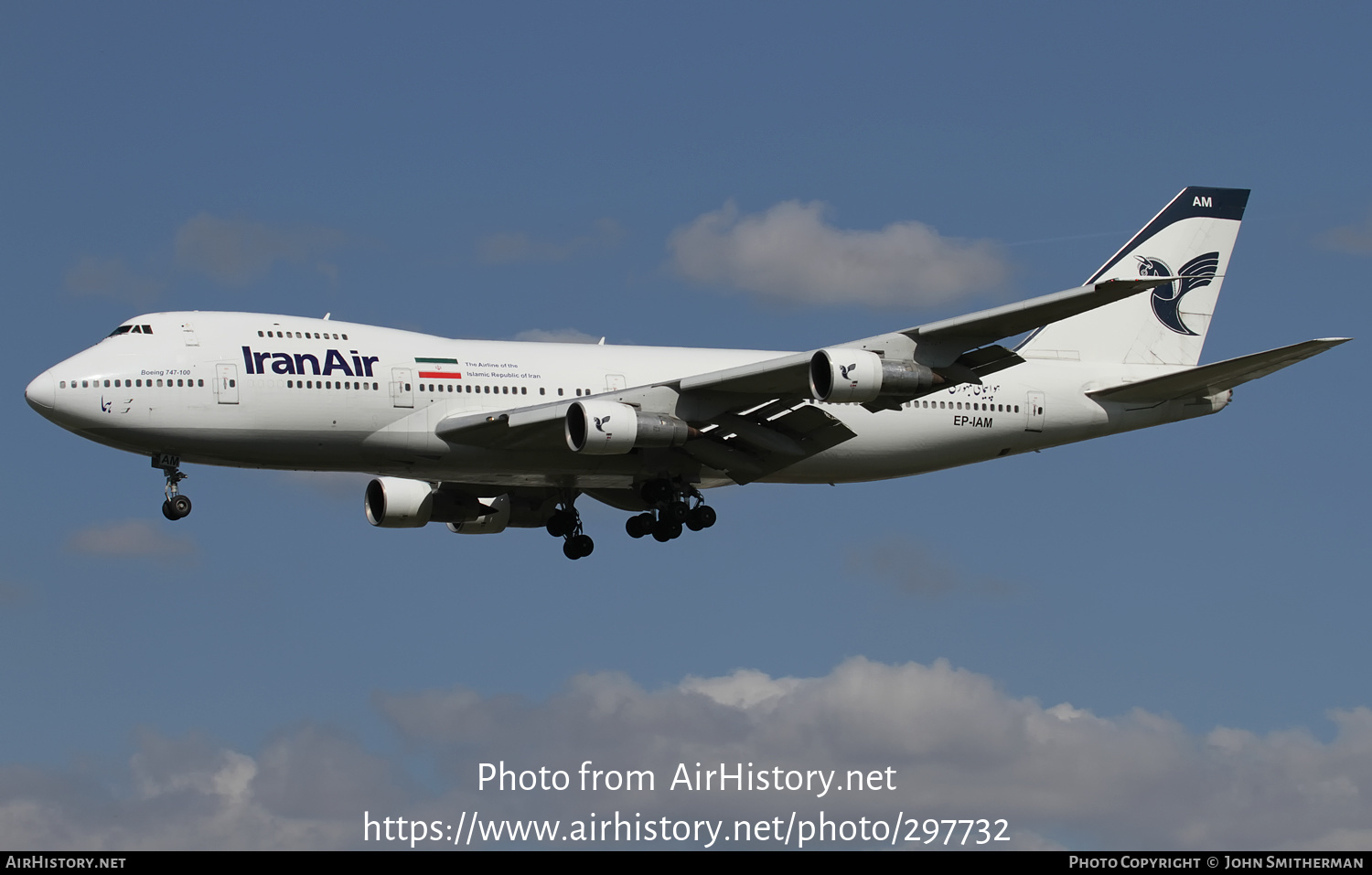 Aircraft Photo of EP-IAM | Boeing 747-186B | Iran Air | AirHistory.net #297732