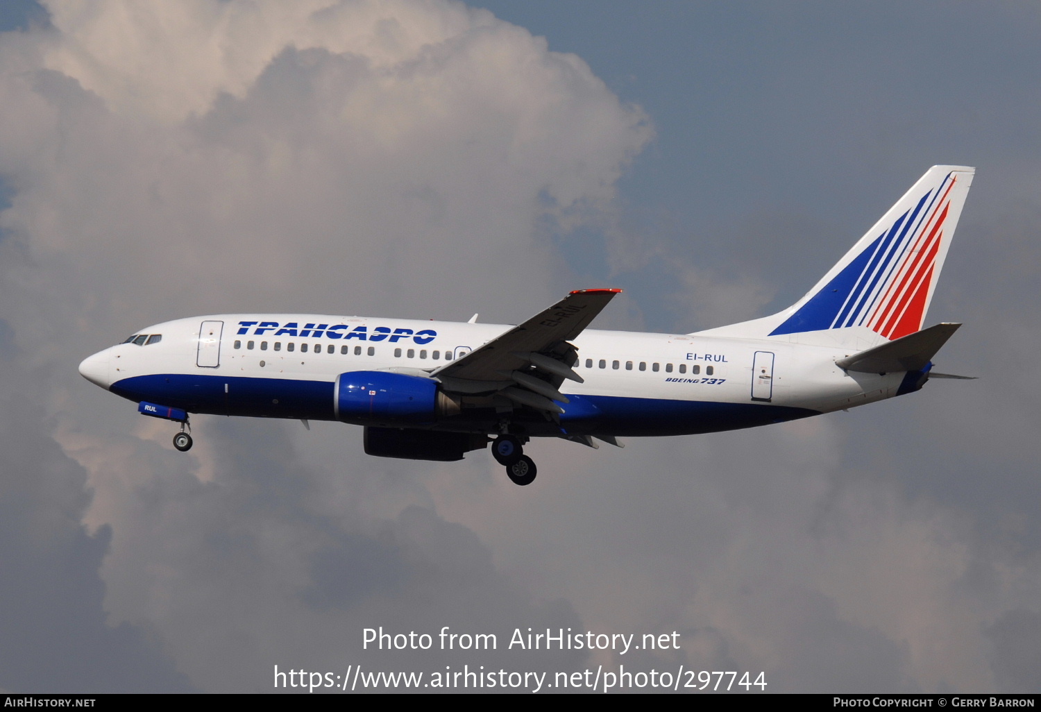 Aircraft Photo of EI-RUL | Boeing 737-7K9 | Transaero Airlines | AirHistory.net #297744