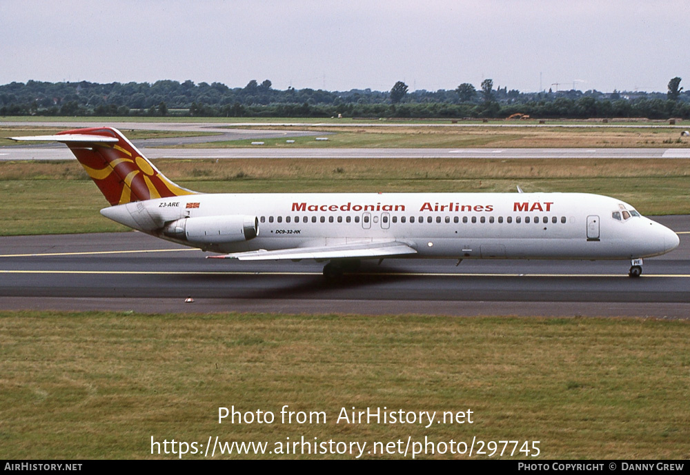 Aircraft Photo of Z3-ARE | McDonnell Douglas DC-9-32 | MAT - Macedonian Airlines | AirHistory.net #297745