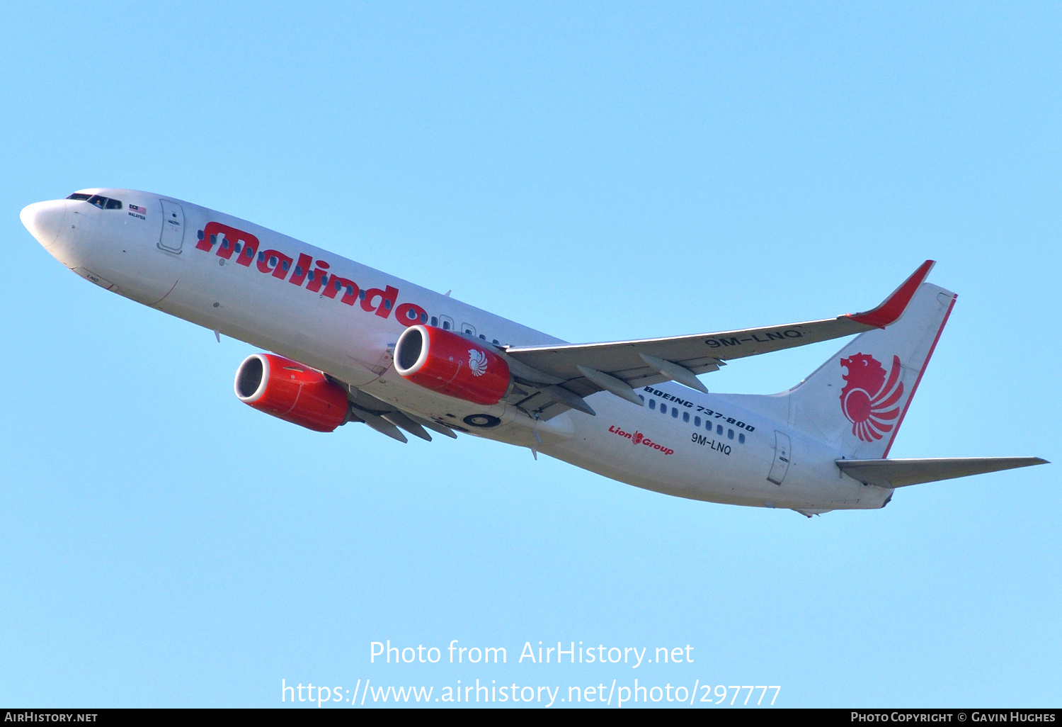 Aircraft Photo of 9M-LNQ | Boeing 737-8GP | Malindo Air | AirHistory.net #297777