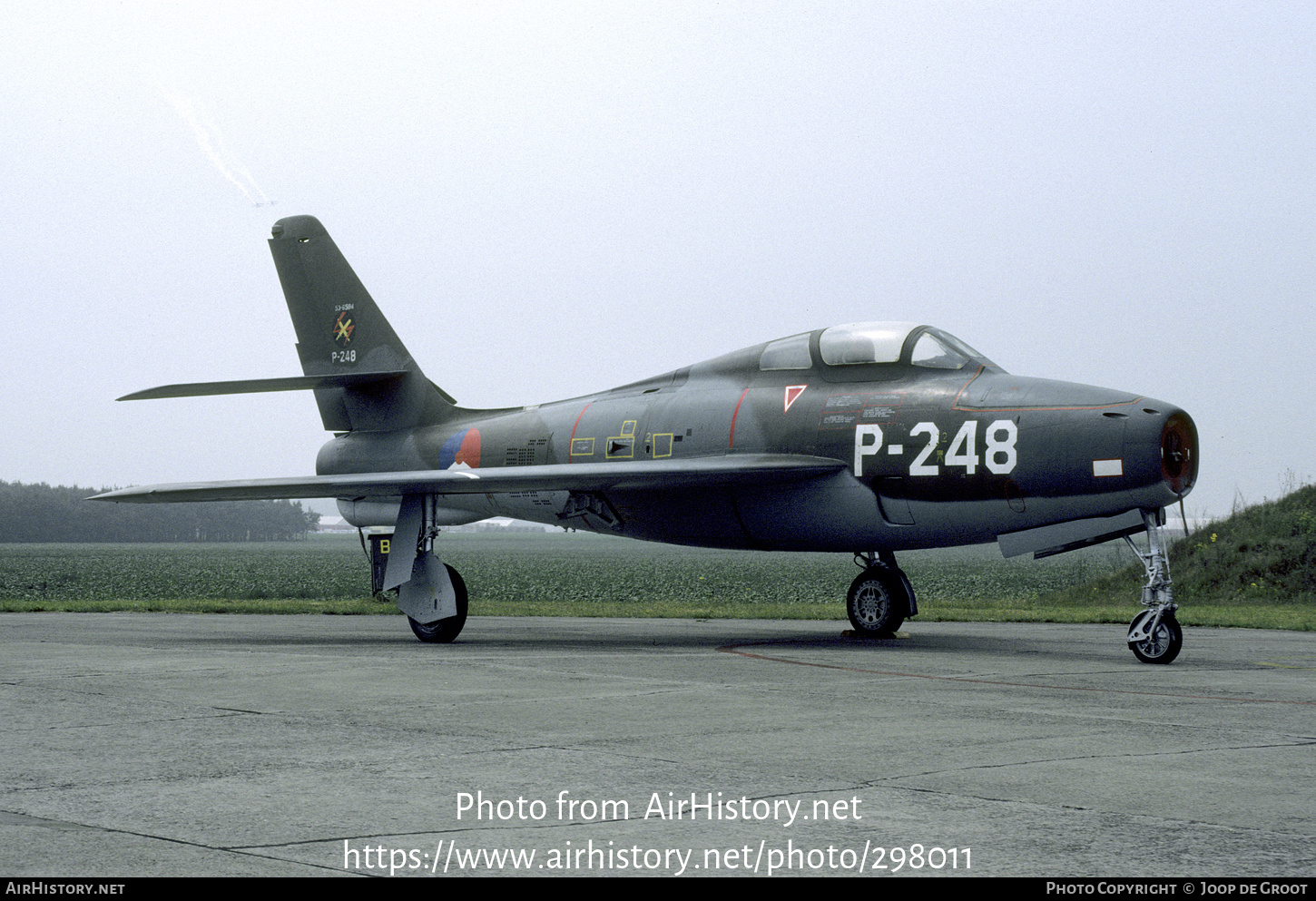 Aircraft Photo of P-248 | Republic F-84F Thunderstreak | Netherlands - Air Force | AirHistory.net #298011