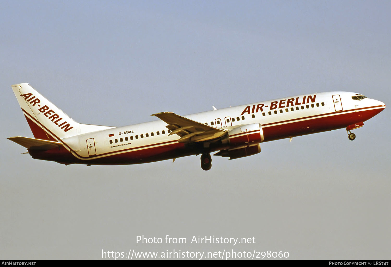 Aircraft Photo of D-ABAL | Boeing 737-46J | Air Berlin | AirHistory.net #298060