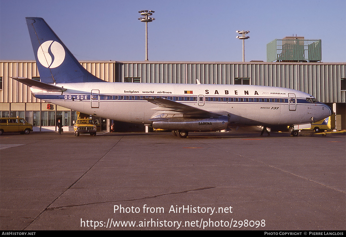 Aircraft Photo of OO-SDE | Boeing 737-229/Adv | Sabena | AirHistory.net #298098