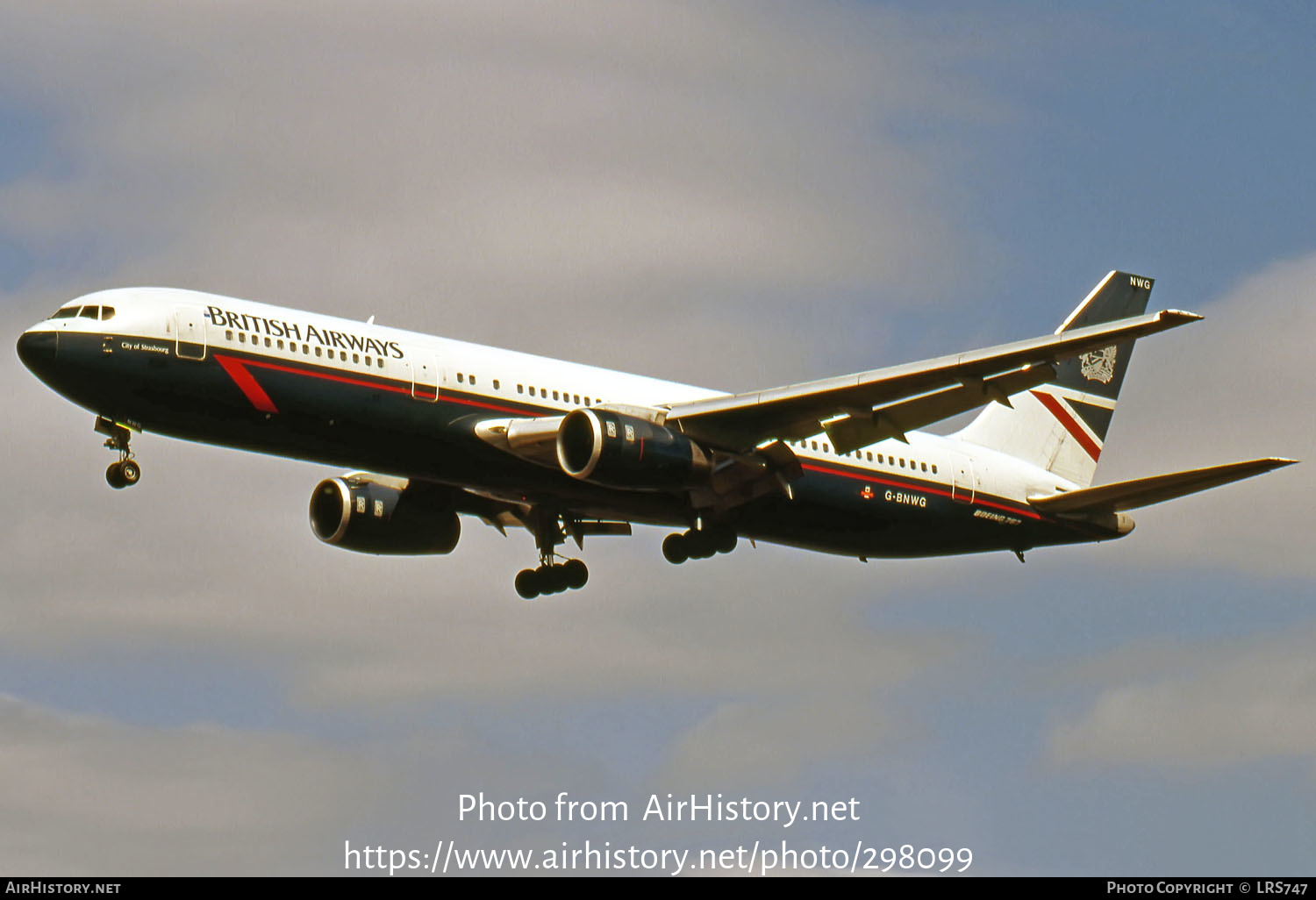 Aircraft Photo of G-BNWG | Boeing 767-336/ER | British Airways | AirHistory.net #298099