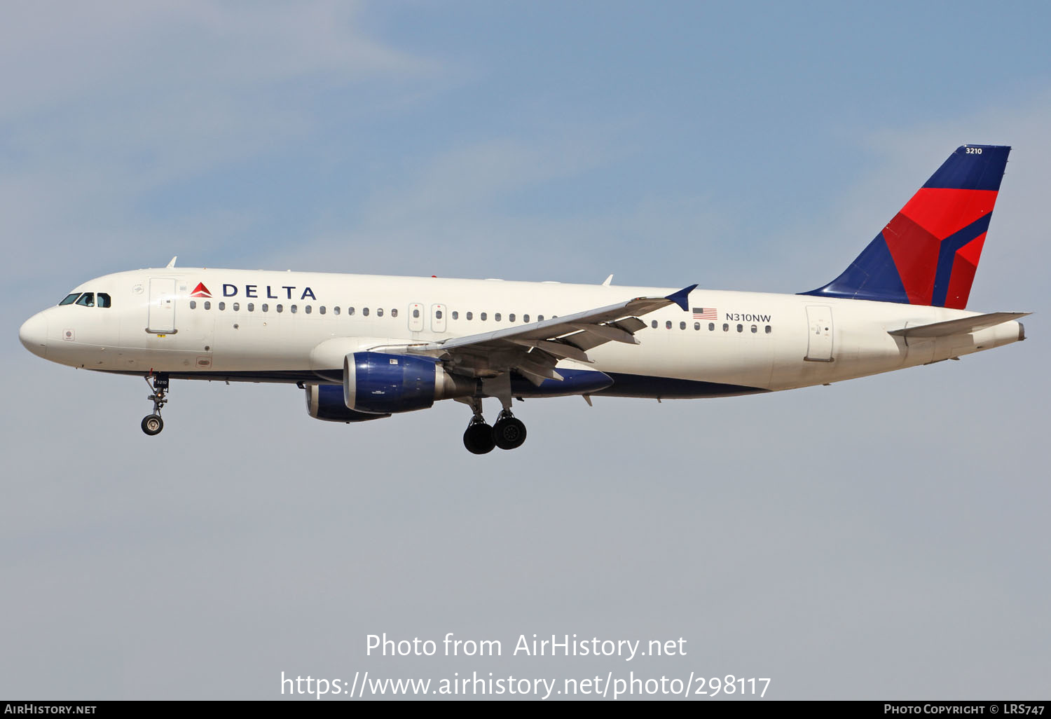 Aircraft Photo of N310NW | Airbus A320-211 | Delta Air Lines | AirHistory.net #298117