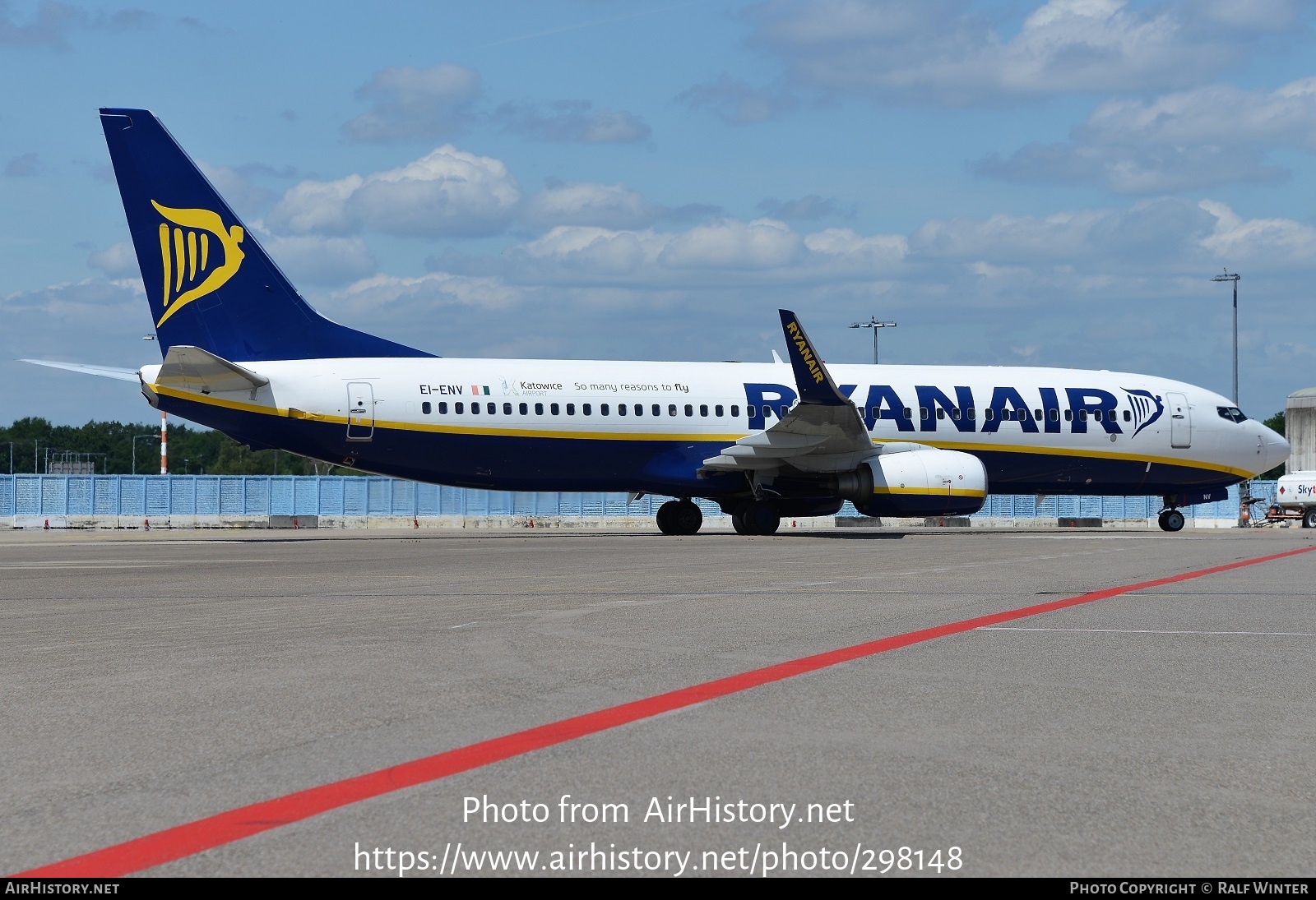 Aircraft Photo of EI-ENV | Boeing 737-8AS | Ryanair | AirHistory.net #298148