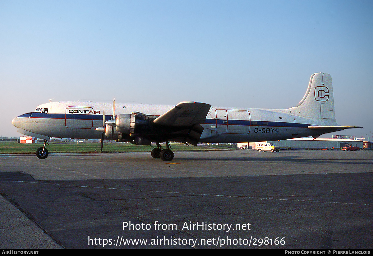 Aircraft Photo of C-GBYS | Douglas DC-6A | Conifair Aviation | AirHistory.net #298166