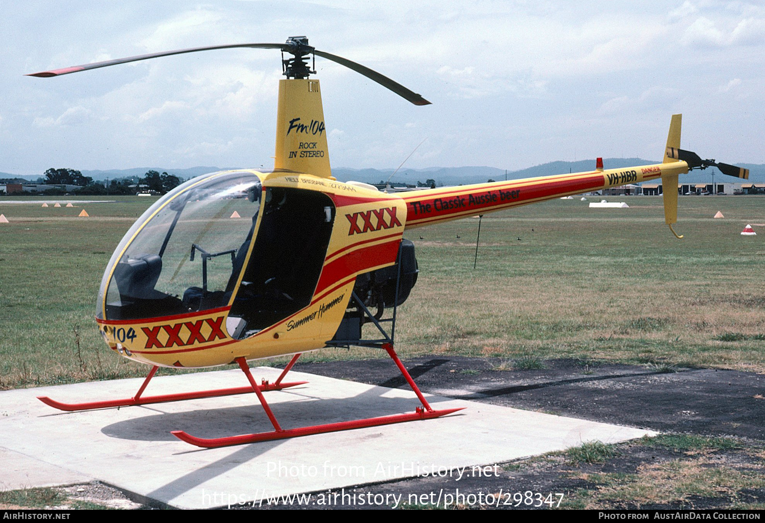 Aircraft Photo of VH-HBR | Robinson R-22 Alpha | Radio FM104 | AirHistory.net #298347