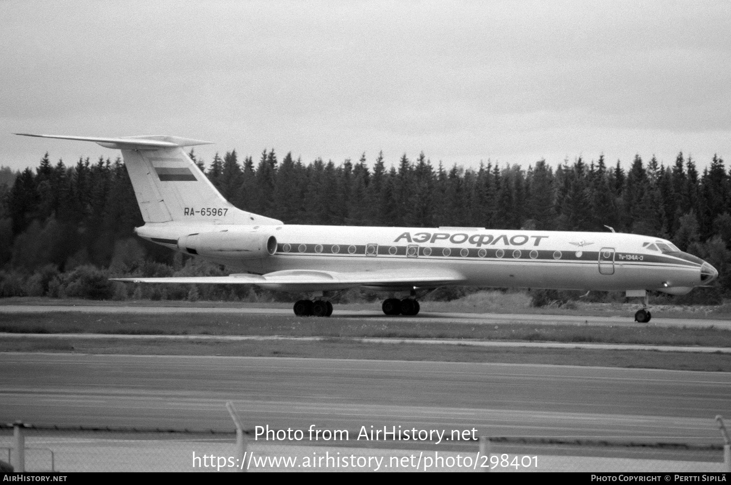 Aircraft Photo of RA-65967 | Tupolev Tu-134A-3 | Aeroflot | AirHistory.net #298401