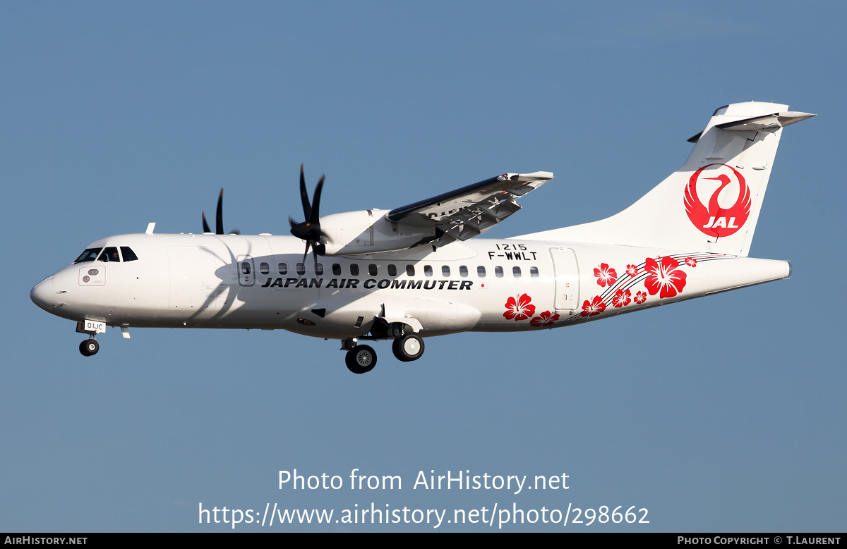 Aircraft Photo of F-WWLT | ATR ATR-42-600 | Japan Air Commuter - JAC | AirHistory.net #298662