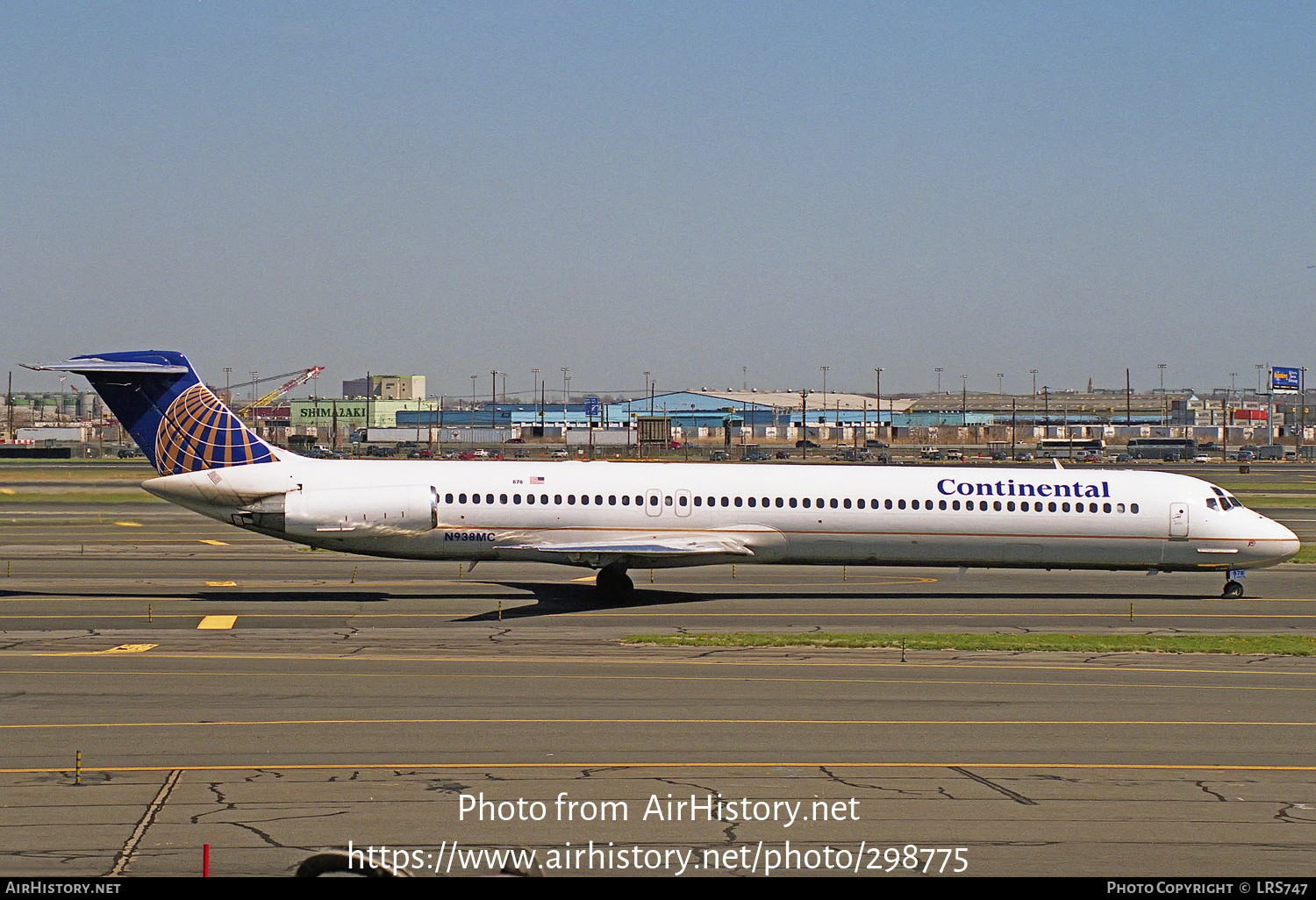 Aircraft Photo of N938MC | McDonnell Douglas MD-82 (DC-9-82) | Continental Airlines | AirHistory.net #298775