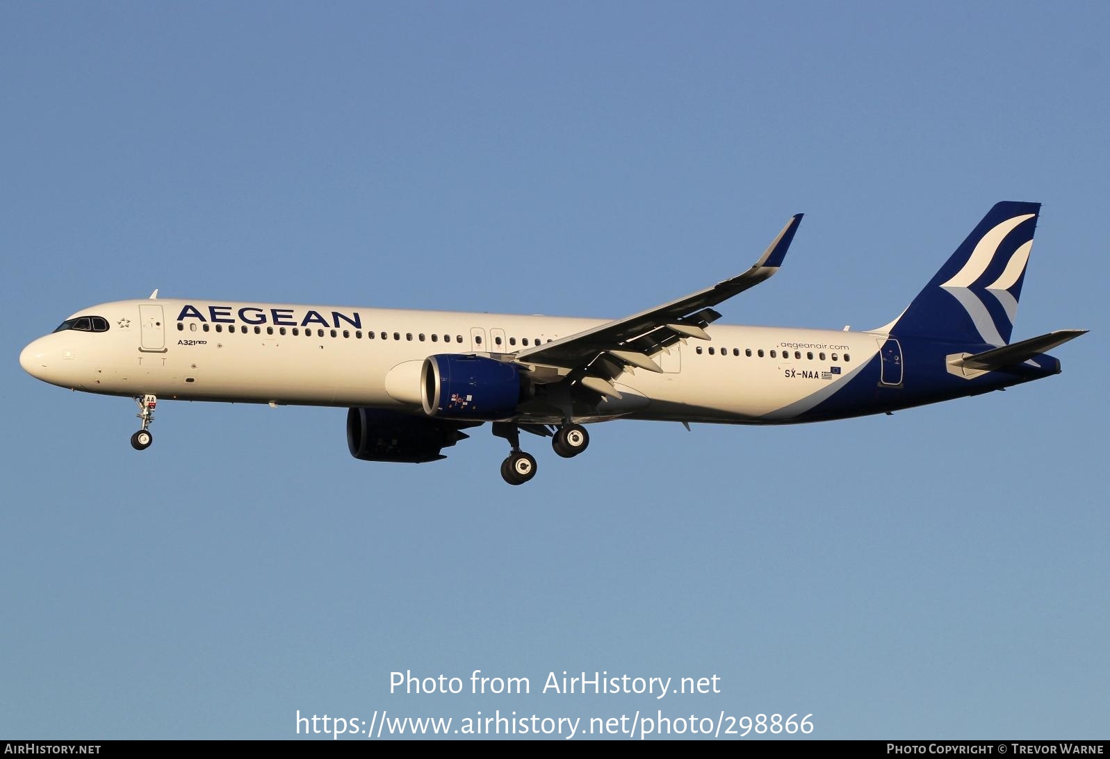 Aircraft Photo of SX-NAA | Airbus A321-271NX | Aegean Airlines | AirHistory.net #298866