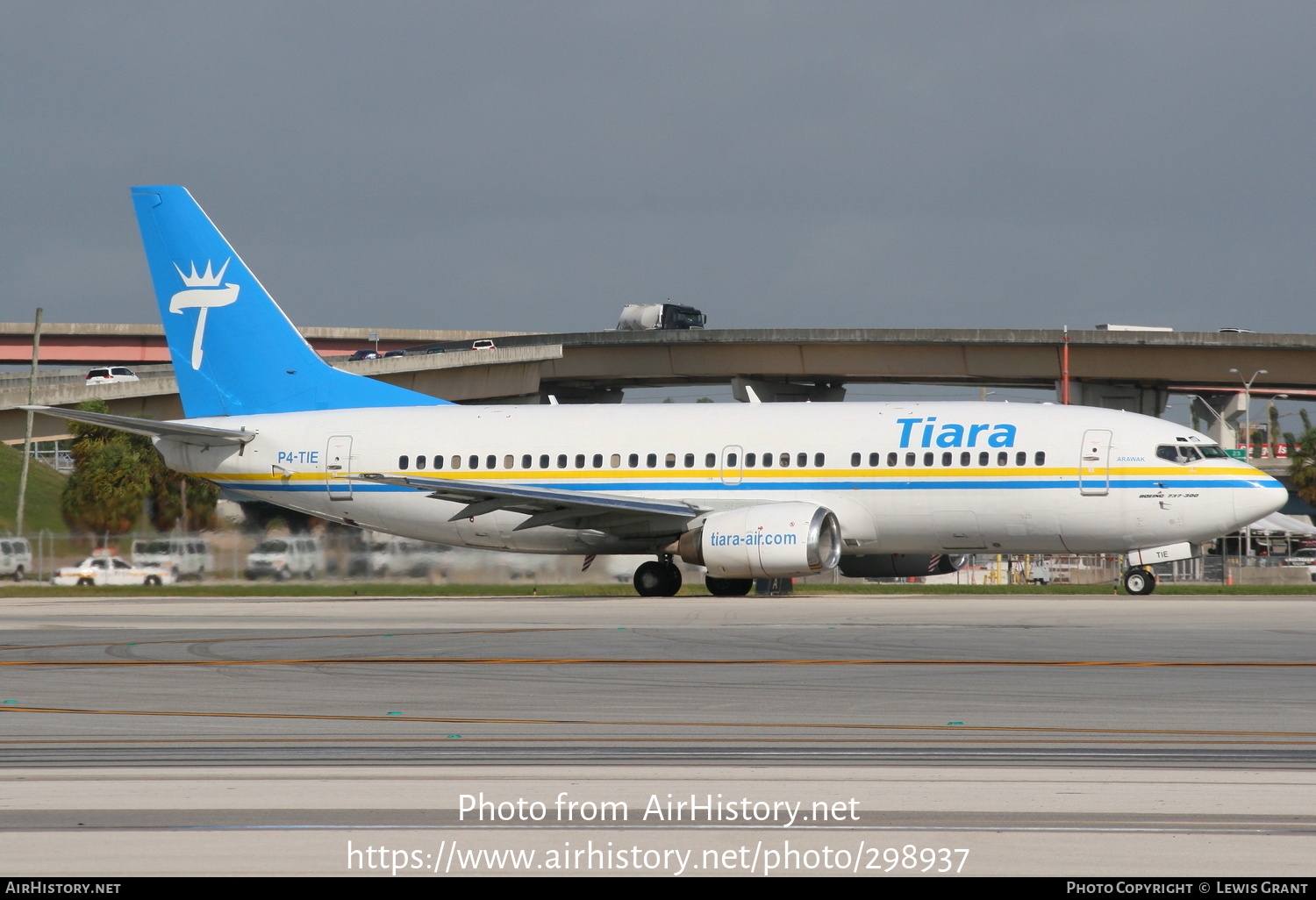 Aircraft Photo of P4-TIE | Boeing 737-322 | Tiara Air | AirHistory.net #298937