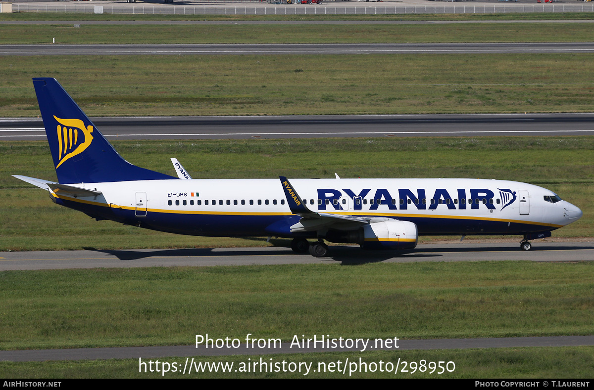 Aircraft Photo of EI-DHS | Boeing 737-8AS | Ryanair | AirHistory.net #298950