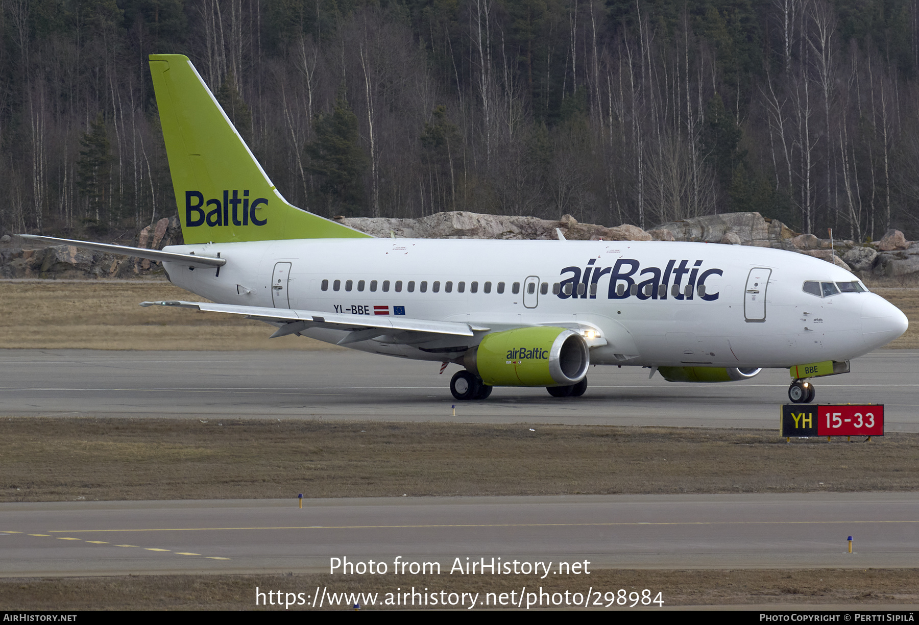 Aircraft Photo of YL-BBE | Boeing 737-53S | AirBaltic | AirHistory.net #298984