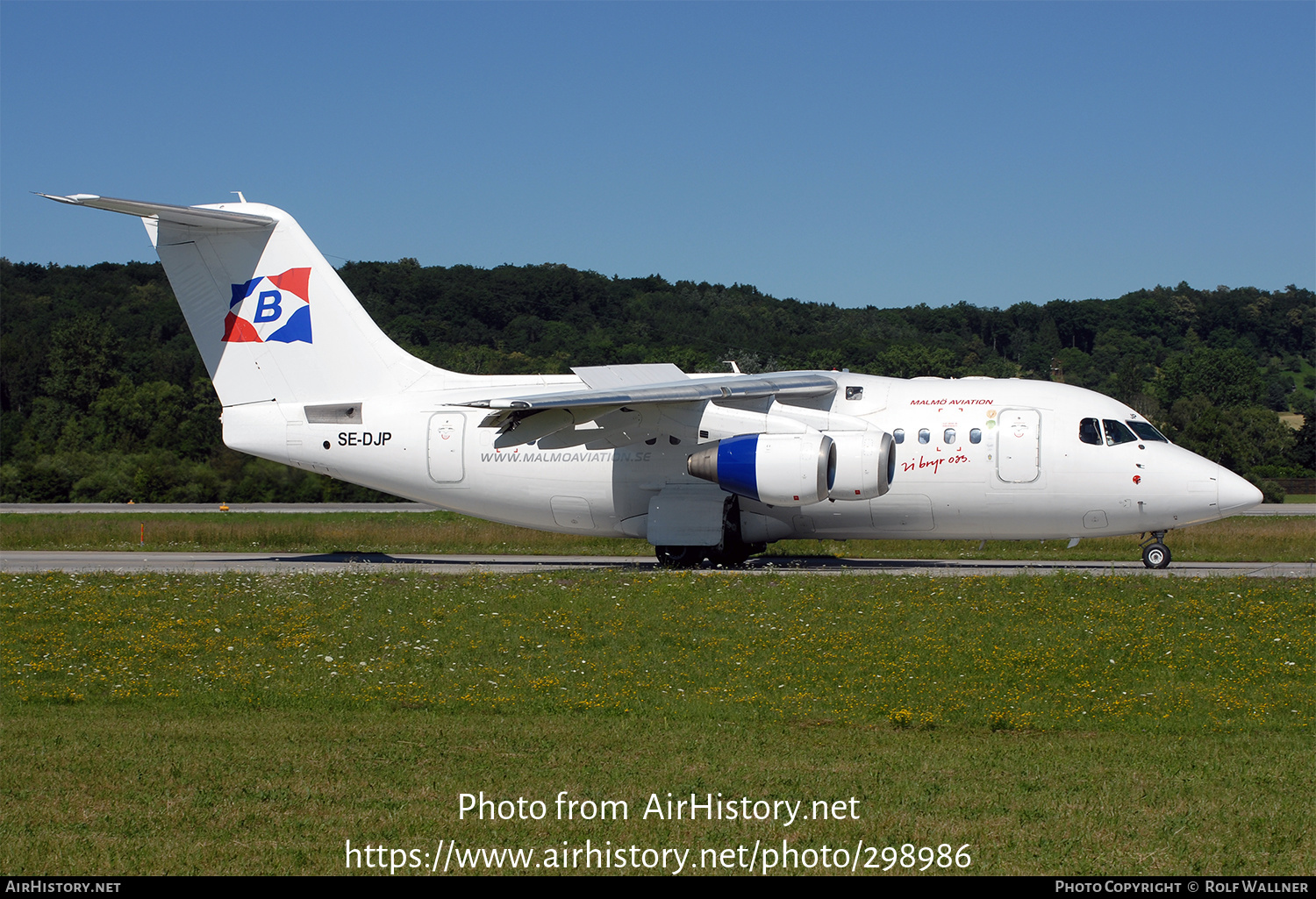 Aircraft Photo of SE-DJP | British Aerospace Avro 146-RJ70 | Malmö Aviation | AirHistory.net #298986