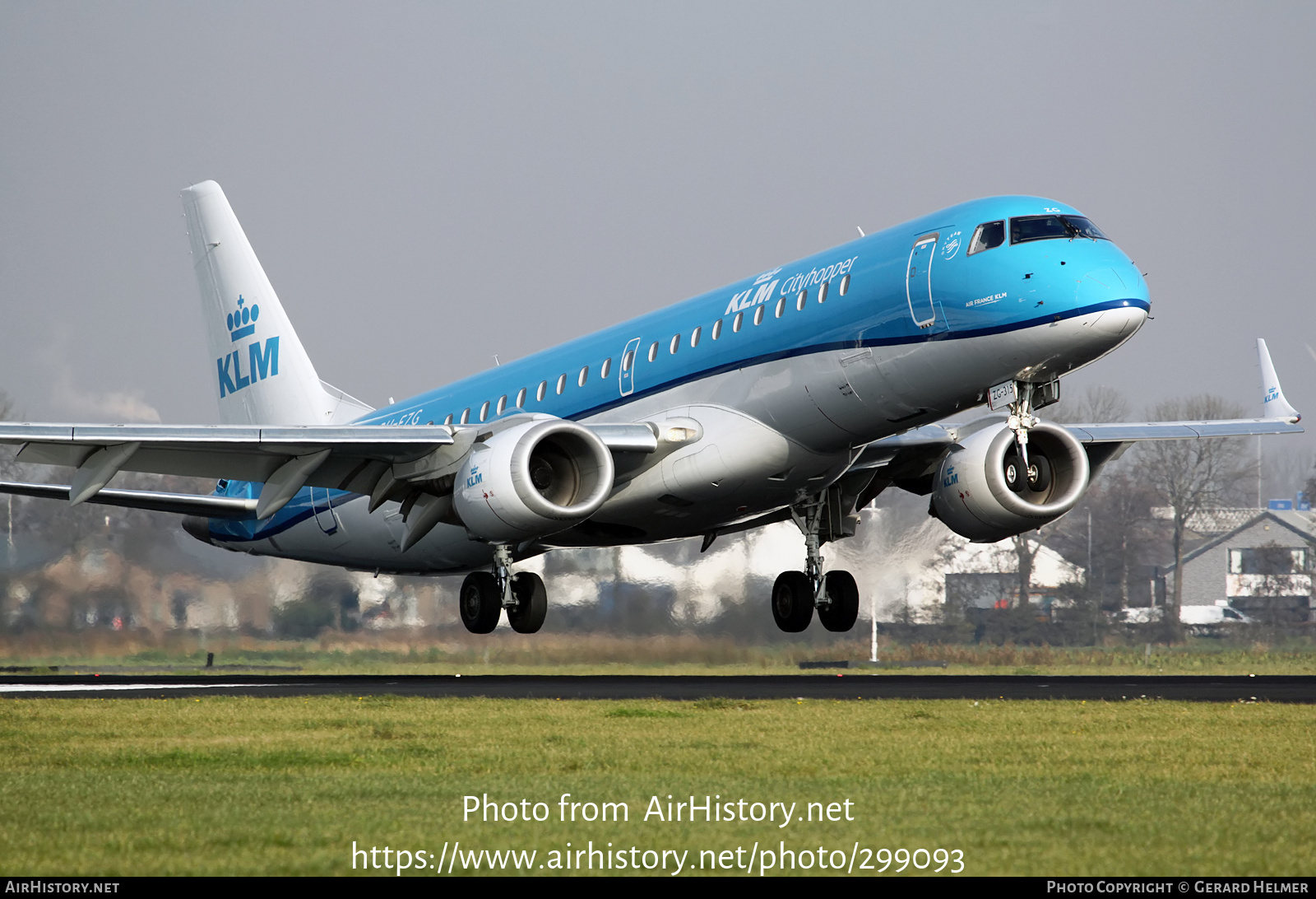 Aircraft Photo of PH-EZG | Embraer 190STD (ERJ-190-100STD) | KLM Cityhopper | AirHistory.net #299093