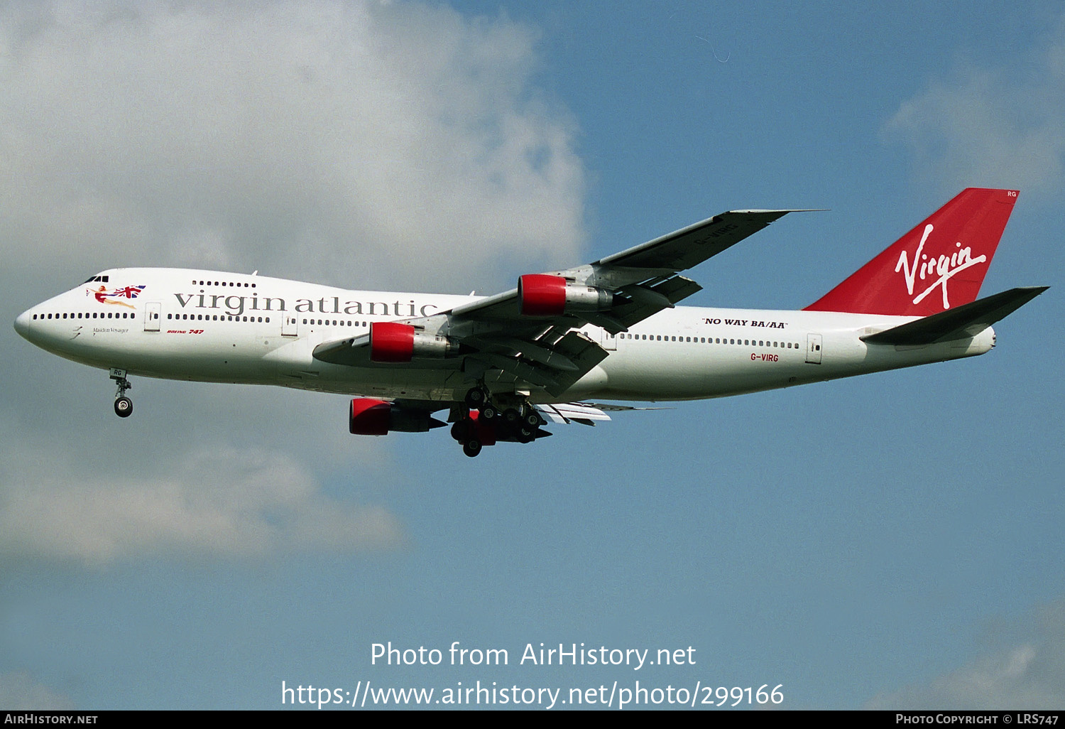 Aircraft Photo of G-VIRG | Boeing 747-287B | Virgin Atlantic Airways | AirHistory.net #299166