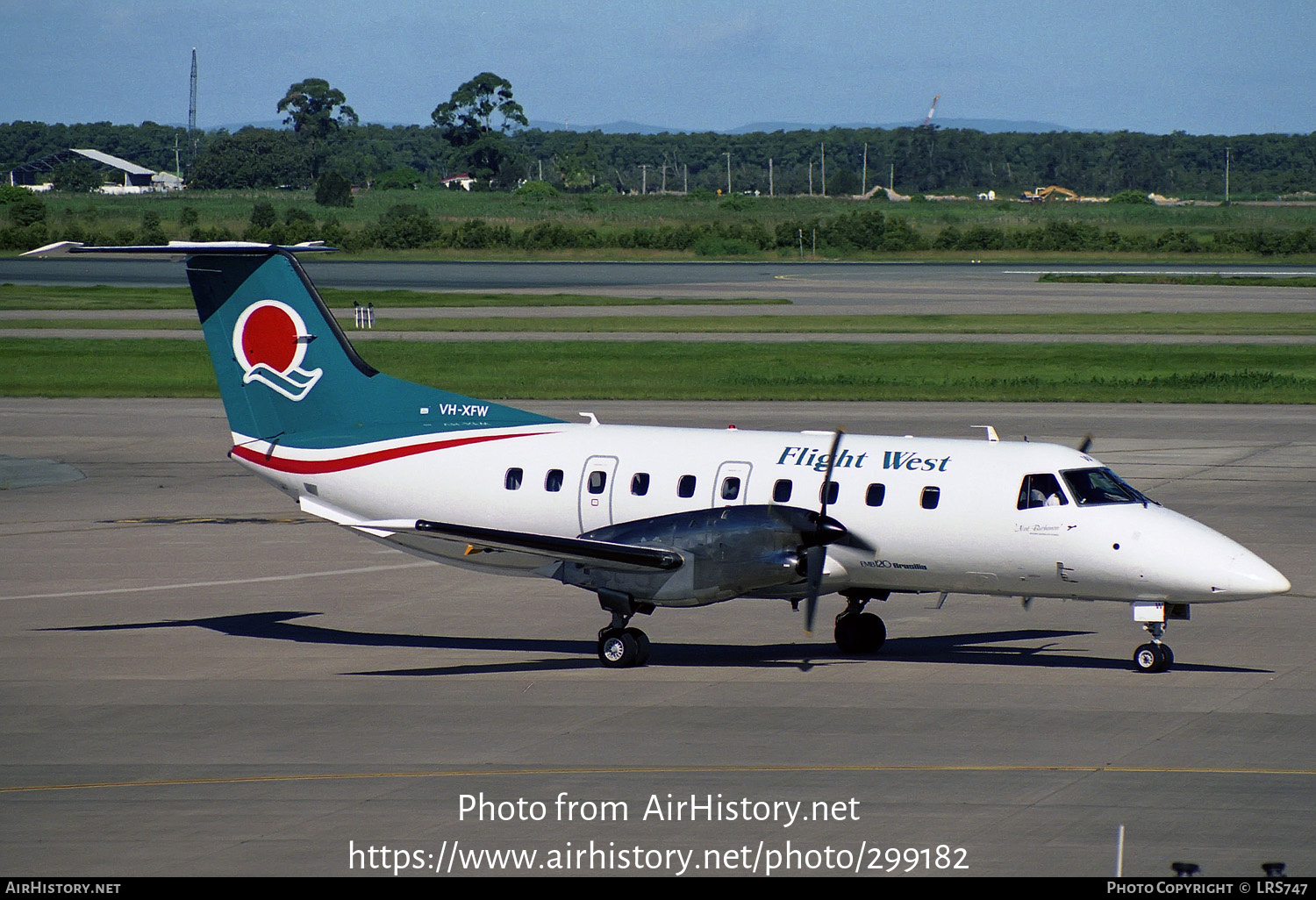 Aircraft Photo of VH-XFW | Embraer EMB-120RT(ER) Brasilia | Flight West Airlines | AirHistory.net #299182