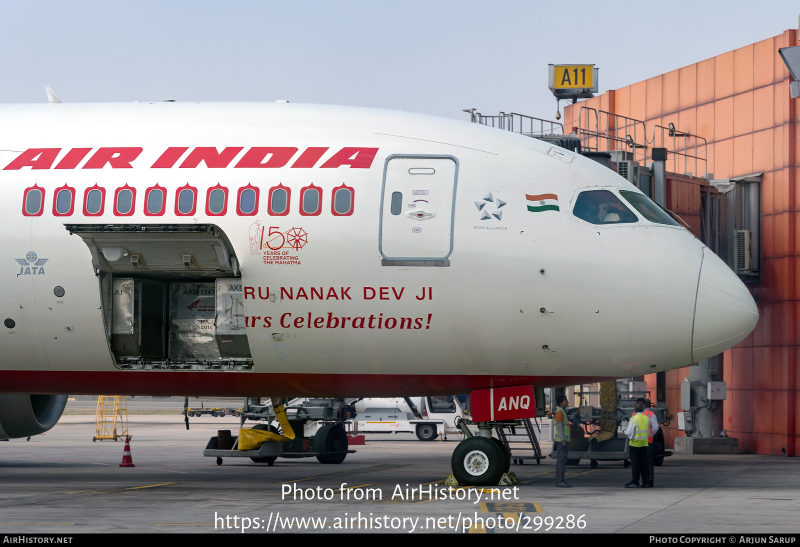 Aircraft Photo of VT-ANQ | Boeing 787-8 Dreamliner | Air India | AirHistory.net #299286