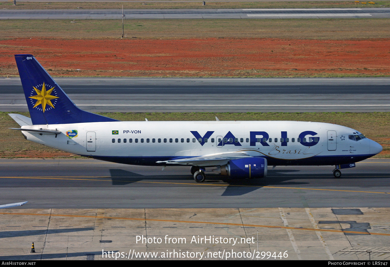 Aircraft Photo of PP-VON | Boeing 737-341 | Varig | AirHistory.net #299446