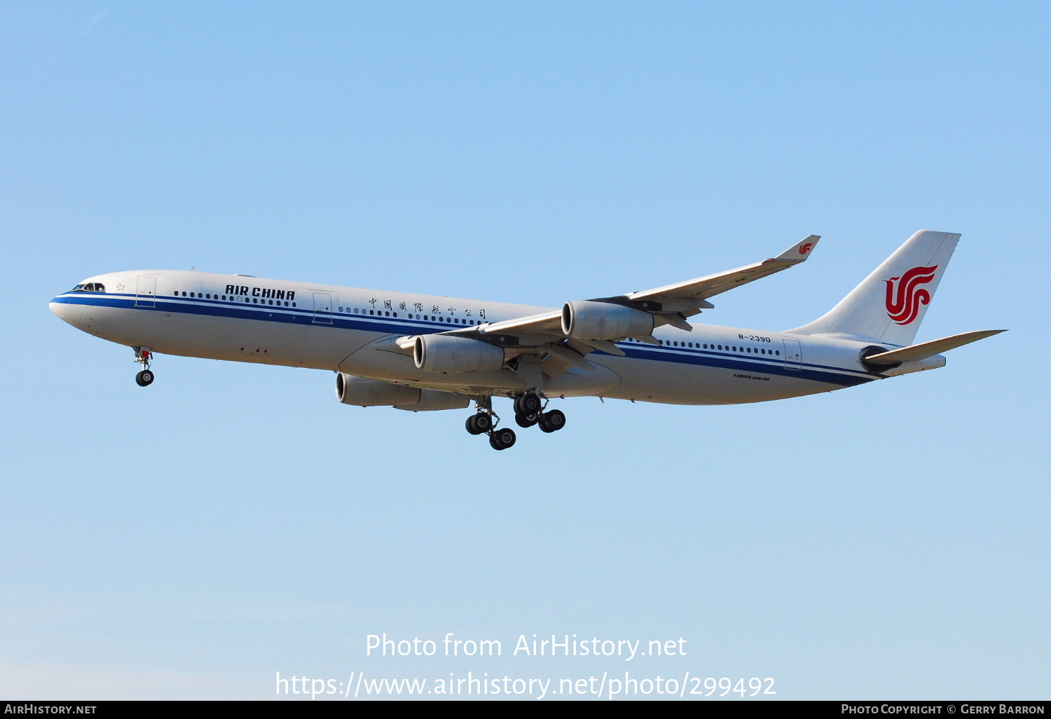 Aircraft Photo of B-2390 | Airbus A340-313X | Air China | AirHistory.net #299492