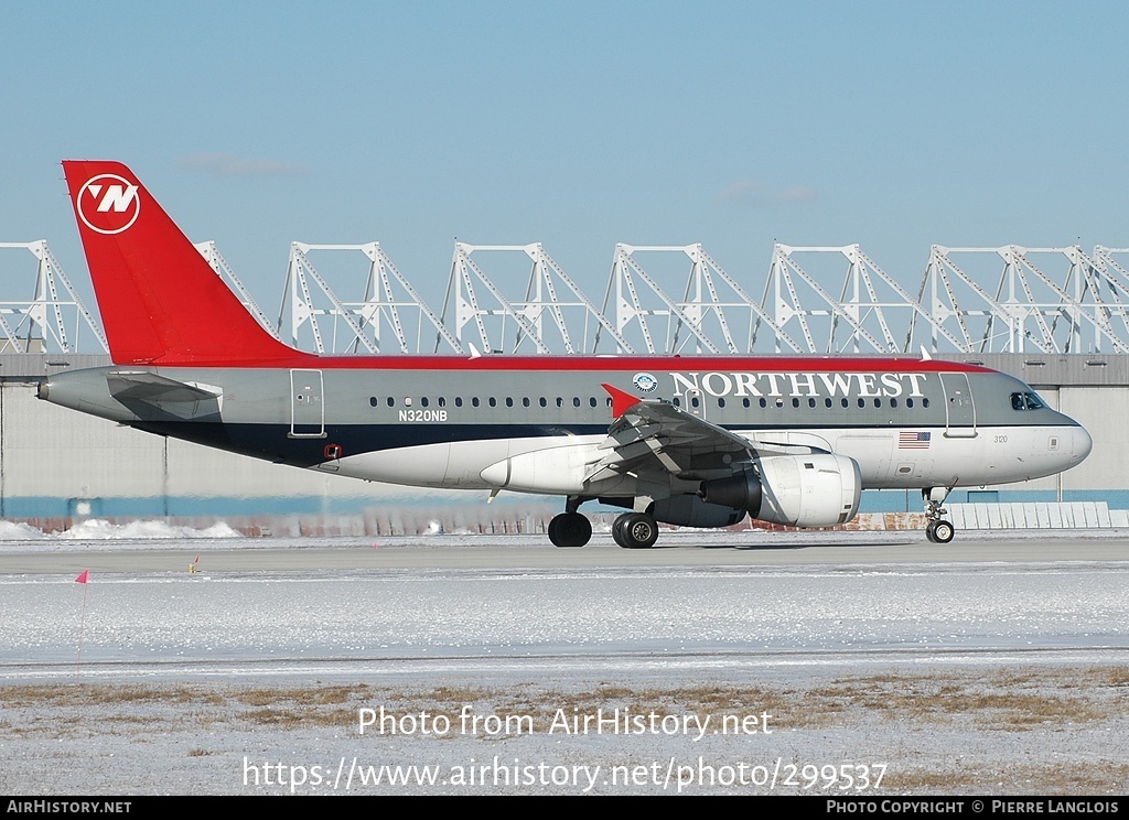 Aircraft Photo of N320NB | Airbus A319-114 | Northwest Airlines | AirHistory.net #299537