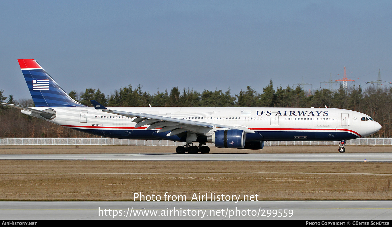 Aircraft Photo of N270AY | Airbus A330-323 | US Airways | AirHistory.net #299559