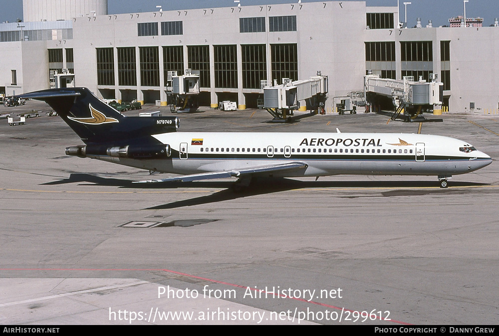 Aircraft Photo of N79749 | Boeing 727-224 | Aeropostal | AirHistory.net #299612