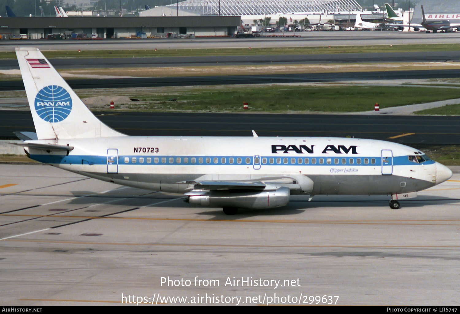 Aircraft Photo of N70723 | Boeing 737-297/Adv | Pan American World Airways - Pan Am | AirHistory.net #299637