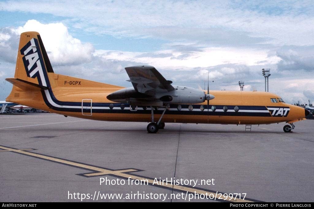 Aircraft Photo of F-GCPX | Fairchild Hiller FH-227B | TAT - Transport Aérien Transrégional | AirHistory.net #299717