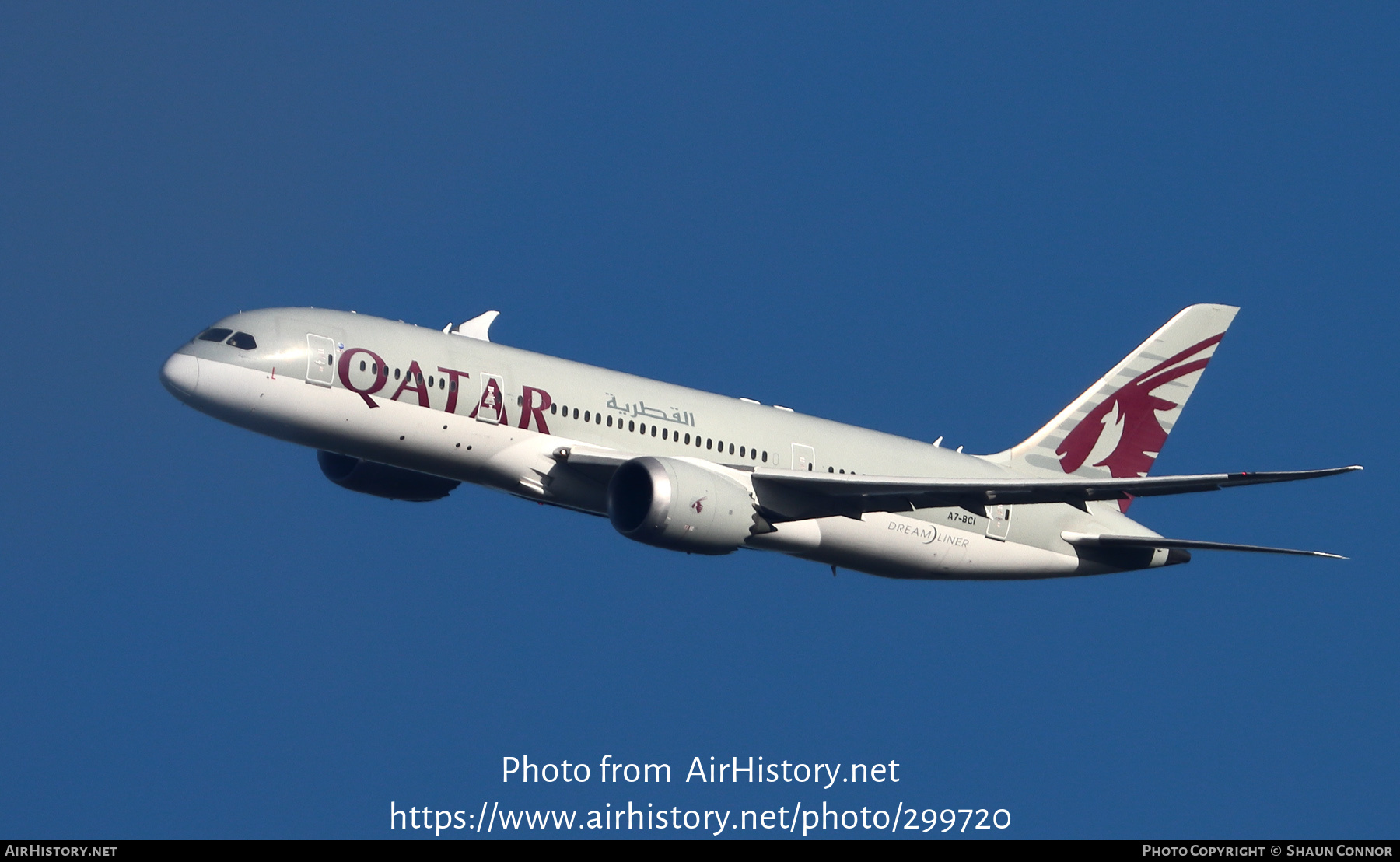 Aircraft Photo of A7-BCI | Boeing 787-8 Dreamliner | Qatar Airways | AirHistory.net #299720