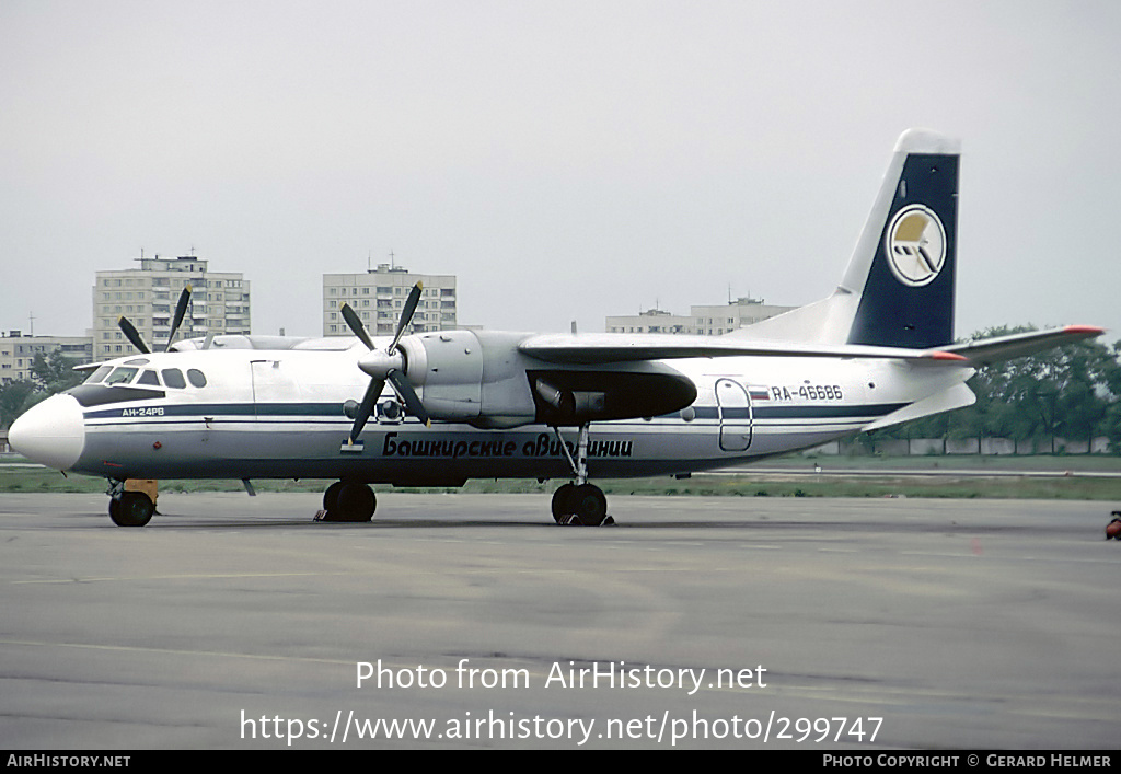 Aircraft Photo of RA-46686 | Antonov An-24RV | BAL Bashkirian Airlines | AirHistory.net #299747