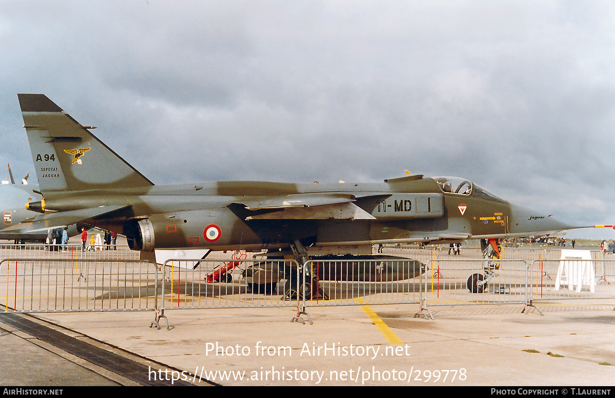 Aircraft Photo of A94 | Sepecat Jaguar A | France - Air Force | AirHistory.net #299778