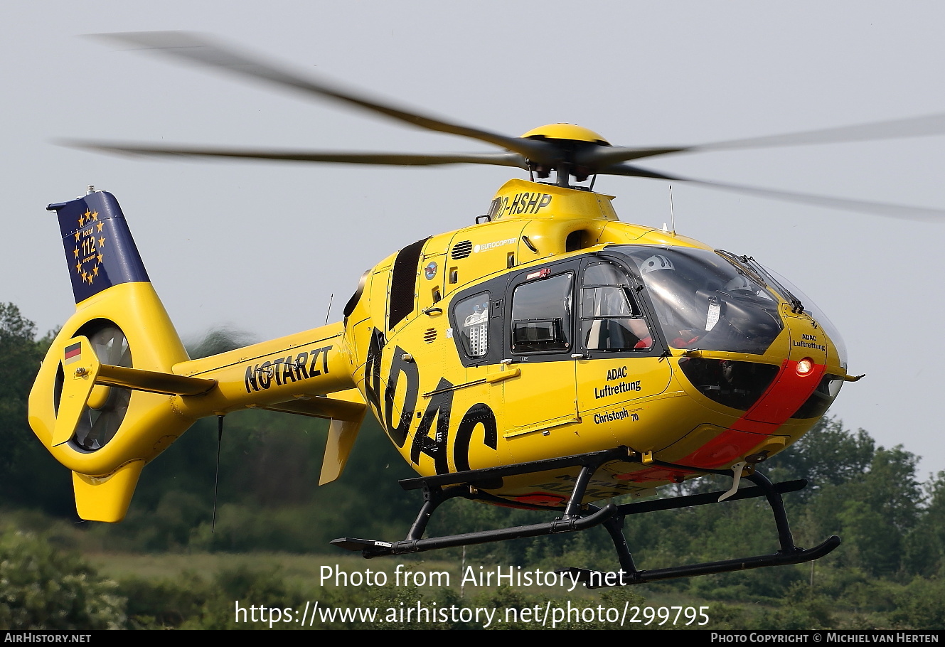 Aircraft Photo of D-HSHP | Eurocopter EC-135P-2+ | ADAC Luftrettung | AirHistory.net #299795