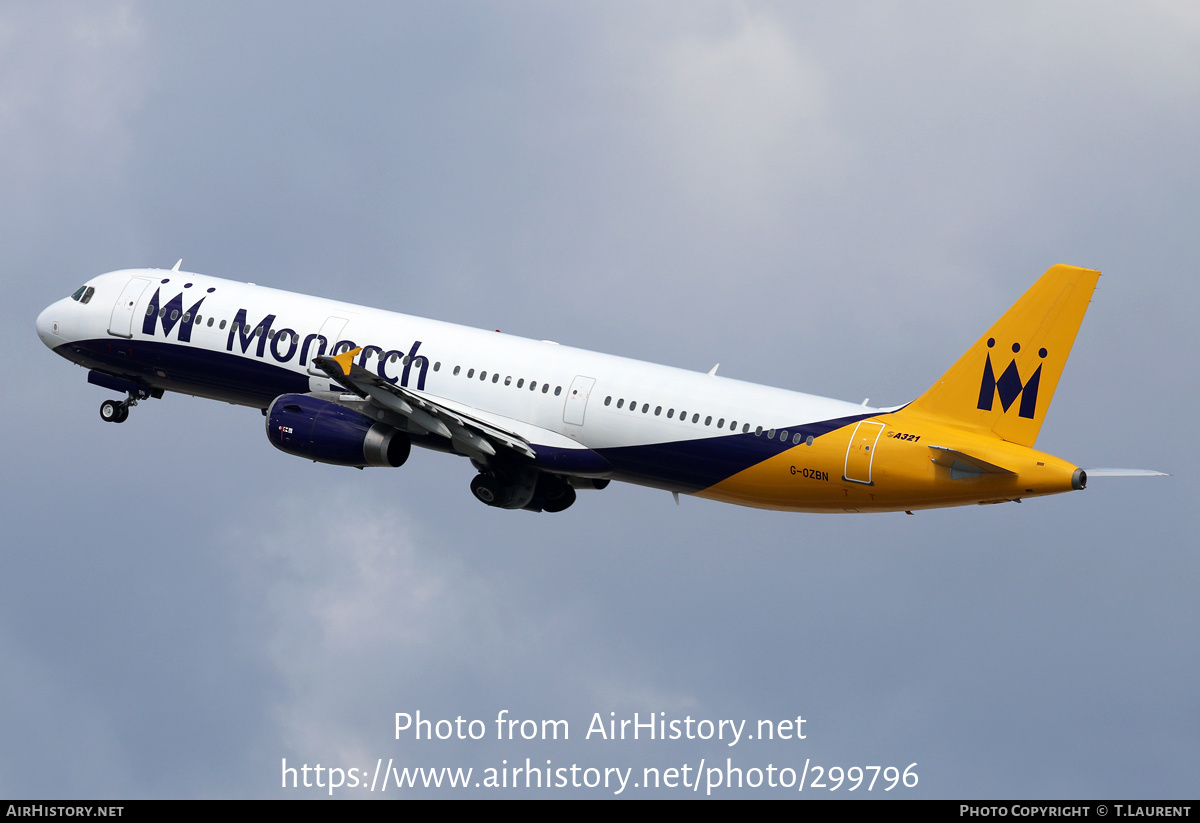 Aircraft Photo of G-OZBN | Airbus A321-231 | Monarch Airlines | AirHistory.net #299796