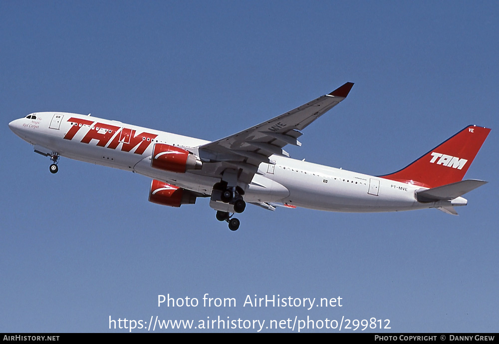 Aircraft Photo of PT-MVE | Airbus A330-223 | TAM Linhas Aéreas | AirHistory.net #299812