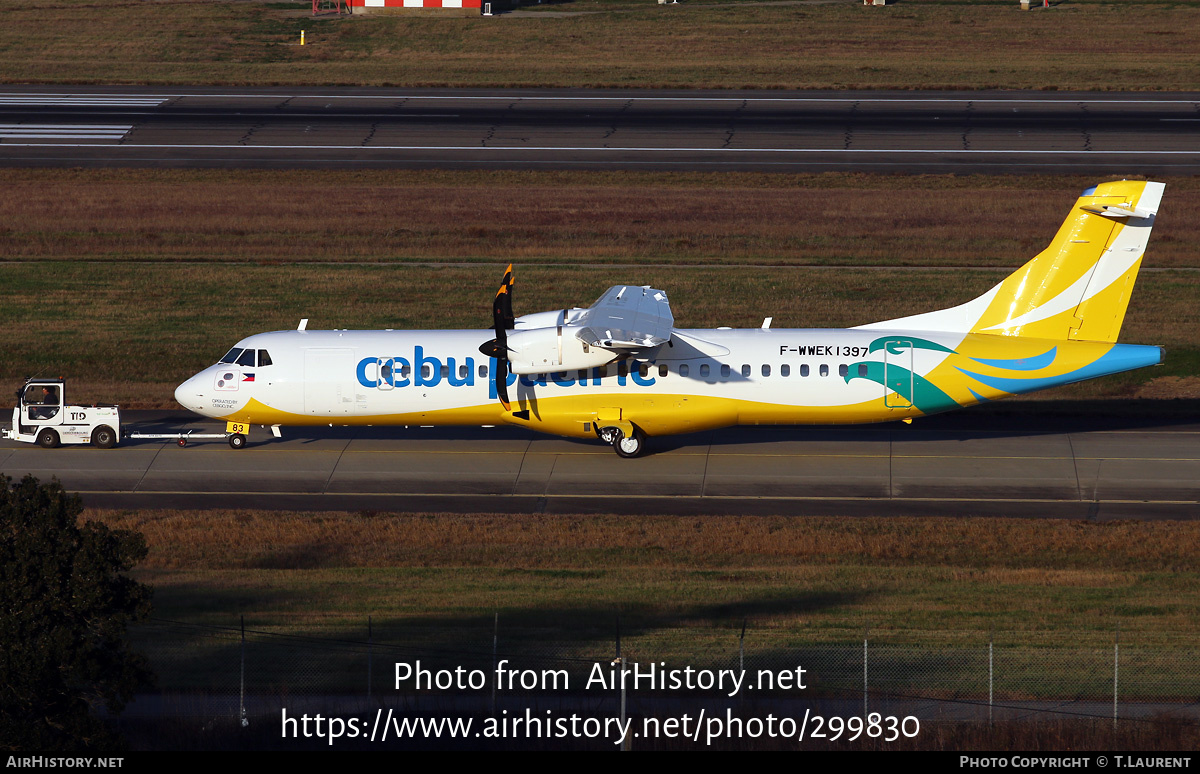 Aircraft Photo of F-WWEK | ATR ATR-72-600 (ATR-72-212A) | Cebu Pacific Air | AirHistory.net #299830